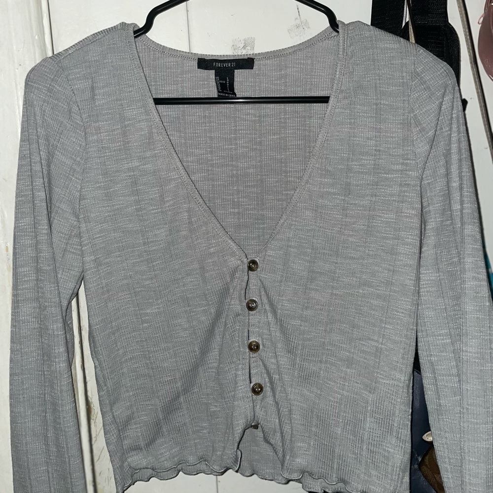 Cardigan crop top
